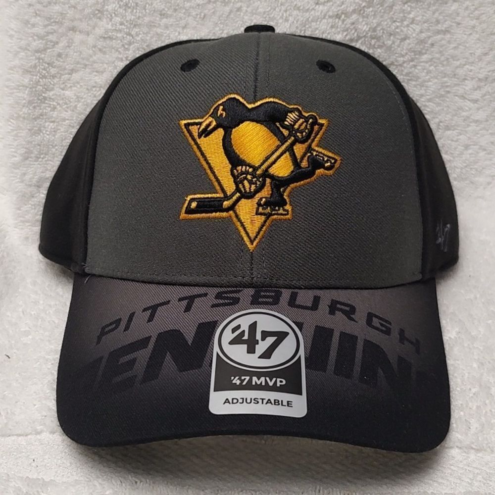 47 Brand Pittsburgh Penguins Velcroback Hat - New